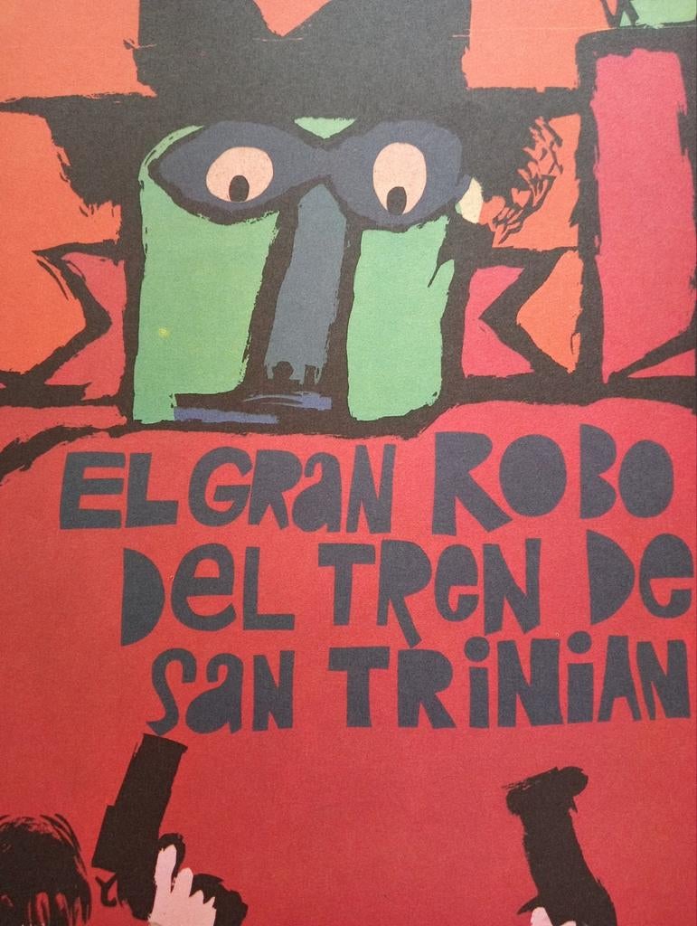 The Great Train Robbery film affiche Cuba 1970, Ophalen of Verzenden, Gebruikt, A1 t/m A3, Film en Tv
