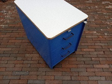 Gispen St Ladenblok, Huis en Inrichting, Kasten | Ladekasten, Minder dan 50 cm, Gebruikt, Ophalen of Verzenden, 3 of 4 laden