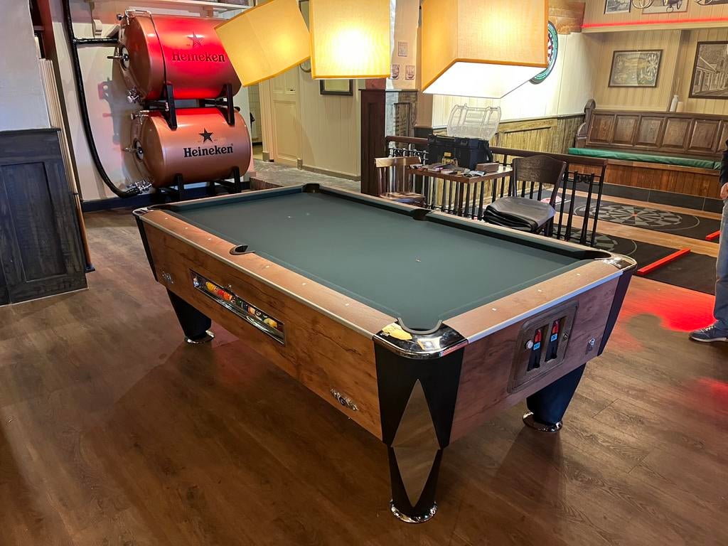Sam Magno pooltafel muntinworp poolbiljart cashless, Sport en Fitness, Biljarten en Poolen, Nieuw, Pooltafel, Ophalen