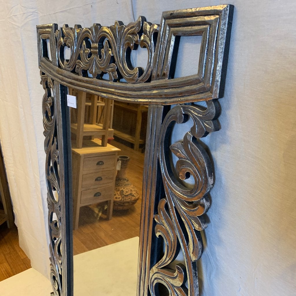 barok spiegel zilver - lijst 140 x 85 cm - Gratis bezorgd, TTM Wonen, Meubels – (Perzische) Tapijten en Woonaccessoires, Nieuw