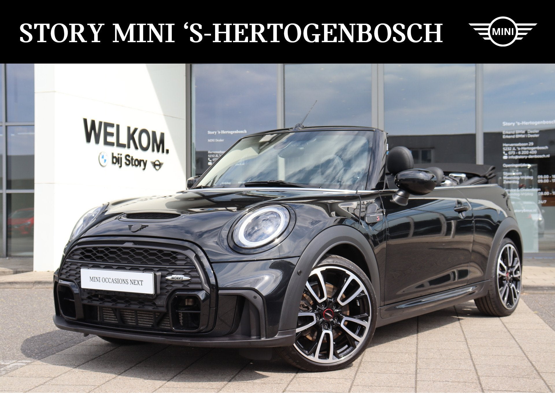 MINI Cabrio Cooper S Essence JCW Automaat / Sportstoelen / C, Auto's, Mini, Bedrijf, Te koop, Cabrio, Achteruitrijcamera, Airconditioning