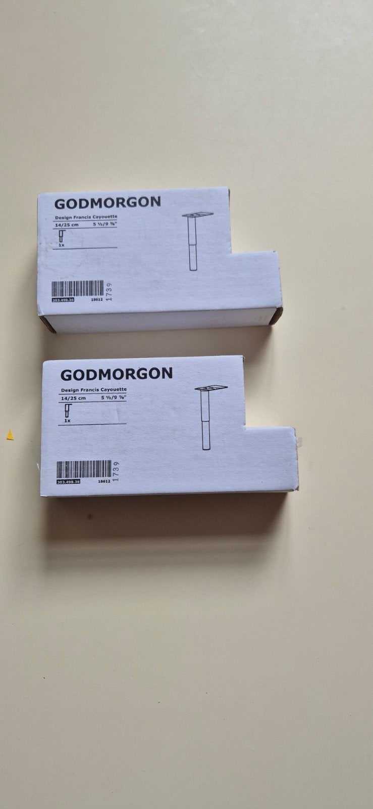IKEA GODMORGON poten, 2 stuks, nieuw in doos, Ophalen of Verzenden, Nieuw, IKEA, Overige typen