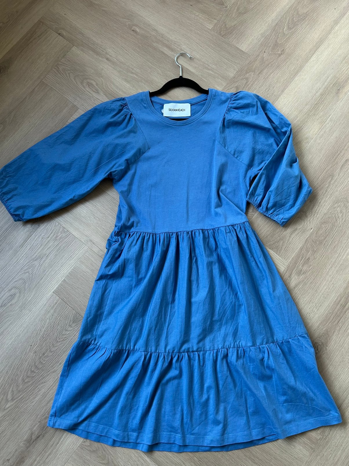 Lichtblauwe zomerjurk maat S, Blauw, Maat 42/44 (L), Ophalen of Verzenden, Zo goed als nieuw