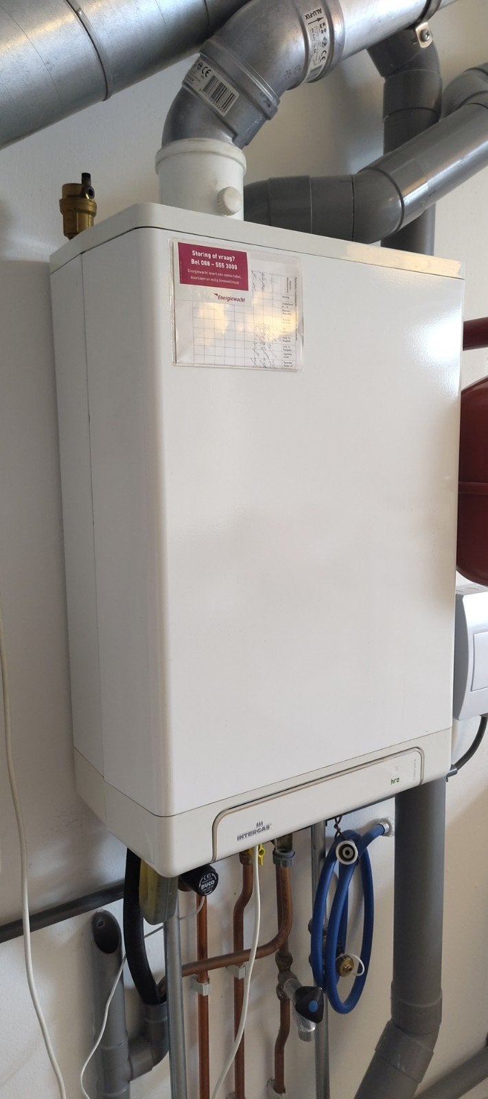 Intergas Kompakt HRE 28/24 A CV-ketel (2015), Doe-het-zelf en Verbouw, Verwarming en Radiatoren, Ophalen, 30 tot 80 cm, Gebruikt