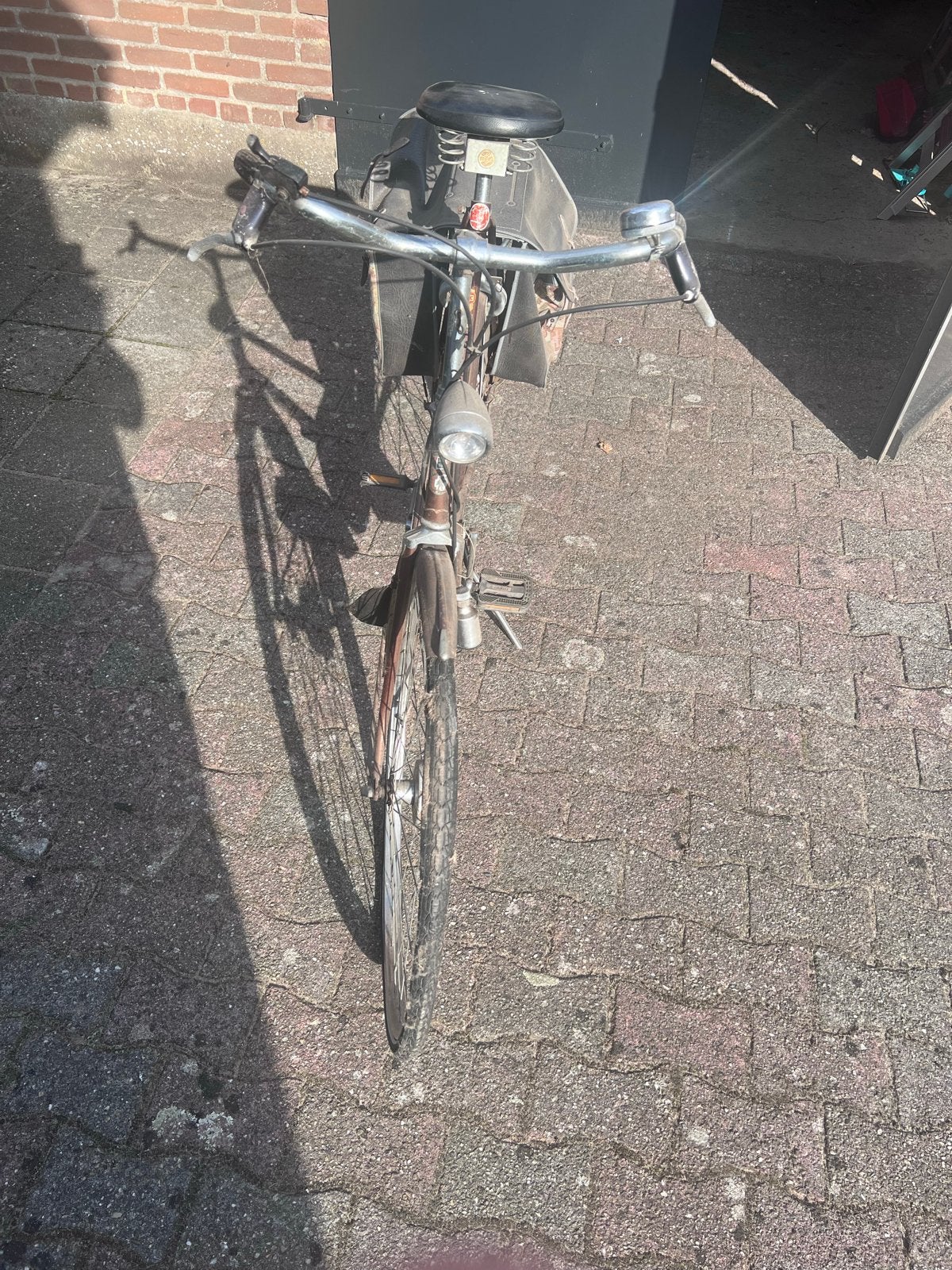 Oude Batavus Cambridge damesfiets met bagagedrager, Fietsen en Brommers, Ophalen, Batavus, Trommelrem, 53 tot 56 cm