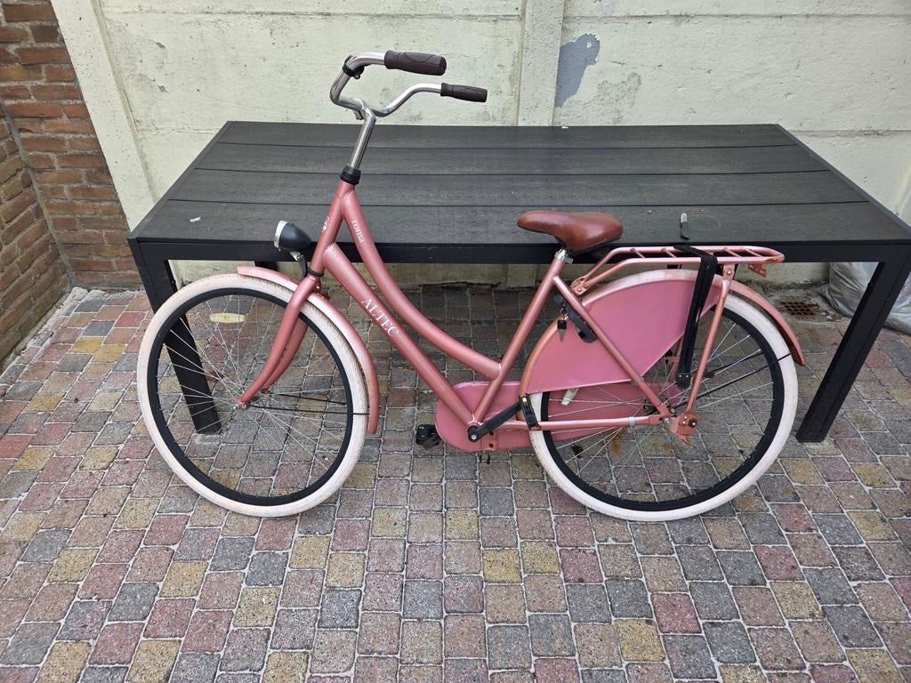 Roze Altec fiets met lage instap, Terugtraprem, 50 tot 53 cm, Ophalen, Overige merken