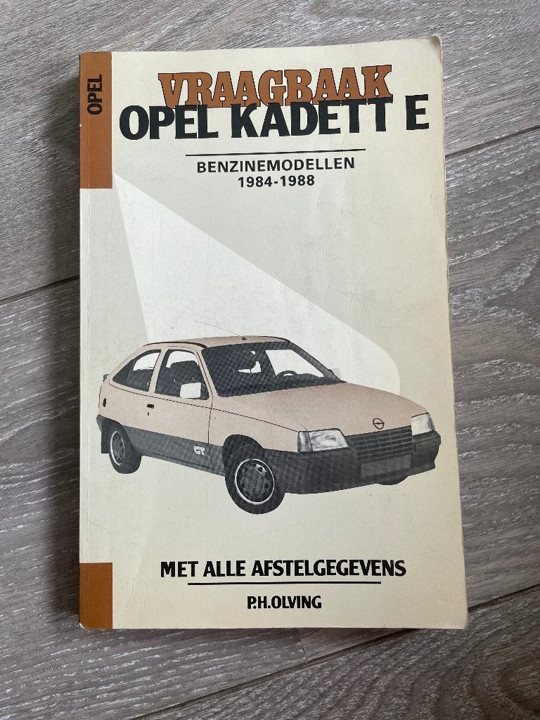 Vraagbaak Opel Kadett E Benzinemodellen 1984-1988, Auto diversen, Handleidingen en Instructieboekjes, Ophalen of Verzenden