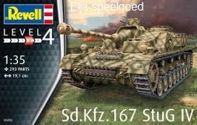 Revell 1:35 Tank Sd.Kfz 167 Stug IV 3255 modelbouw, Tank, Nieuw, Ophalen of Verzenden, 1:32 tot 1:50