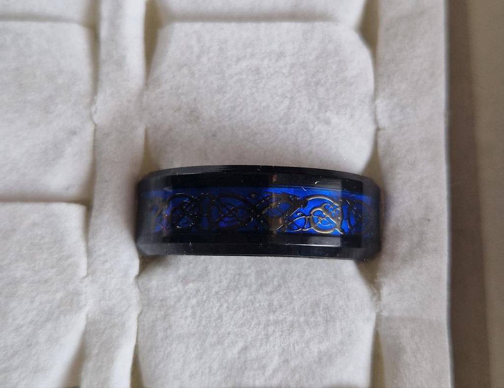 Mooie ring draaibaar, Sieraden, Tassen en Uiterlijk, Ringen, 20 of groter, Ophalen of Verzenden, Zo goed als nieuw, Zilver