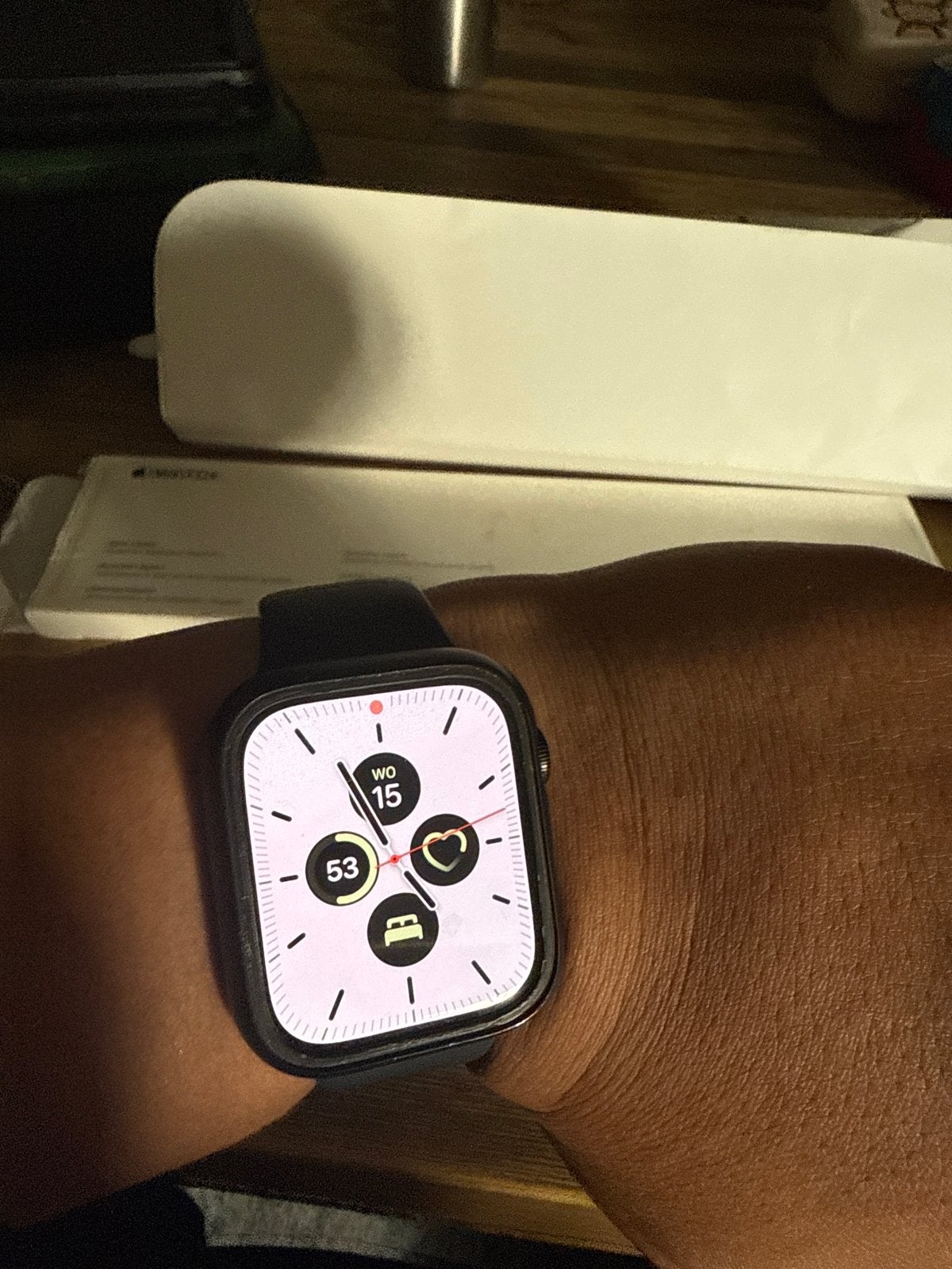 Apple Watch Series 7 45MM gebruikt, Sieraden, Tassen en Uiterlijk, Smartwatches, Afstand, Zwart, IOS, Ophalen of Verzenden