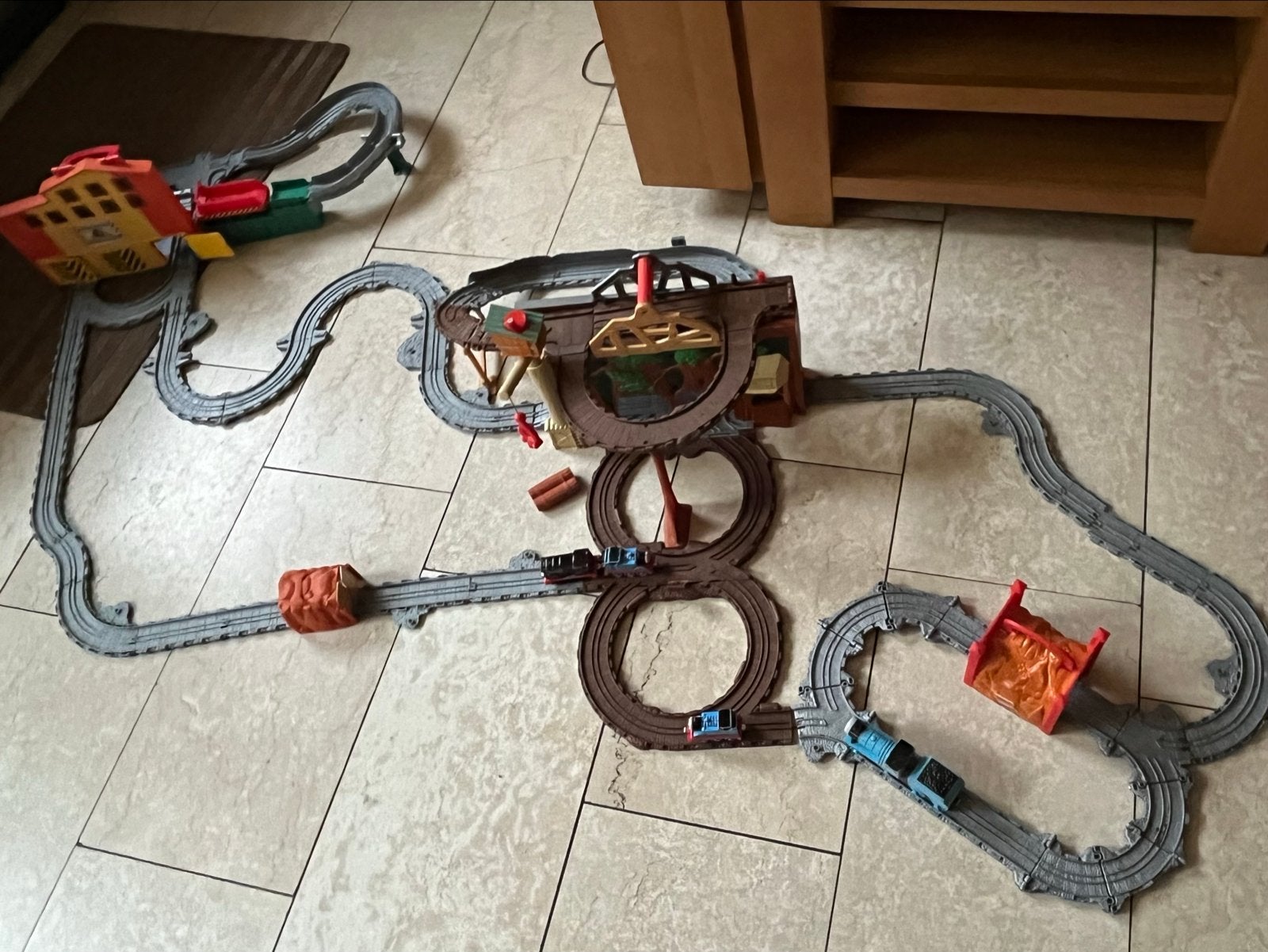 Thomas de Trein spoorbaan met locomotieven, Ophalen, Gebruikt