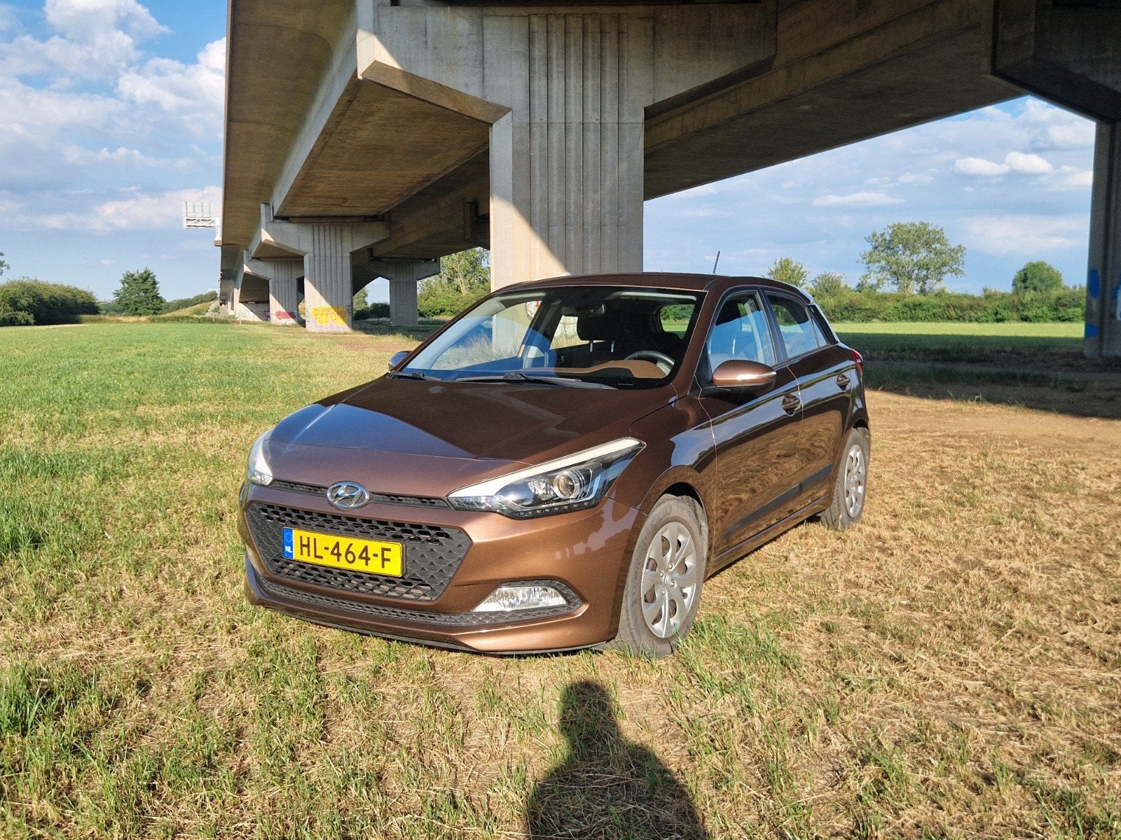 Hyundai i20 1.2 I 5-DRS 2015 Bruin, 83 pk, 31 €/maand, 4 cilinders, Bruin