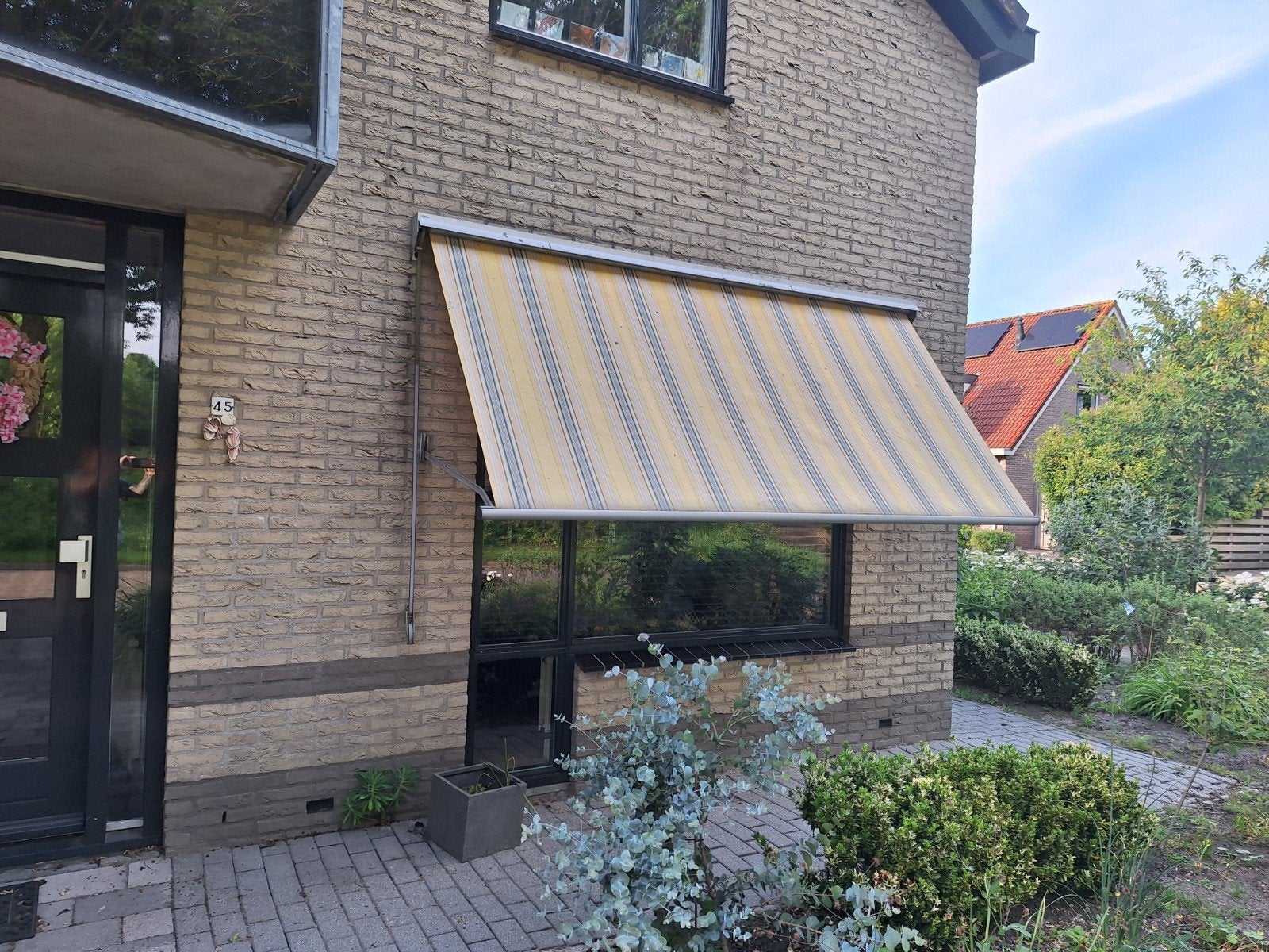 Zonnescherm 3 meter breed - opknapper, Ophalen of Verzenden