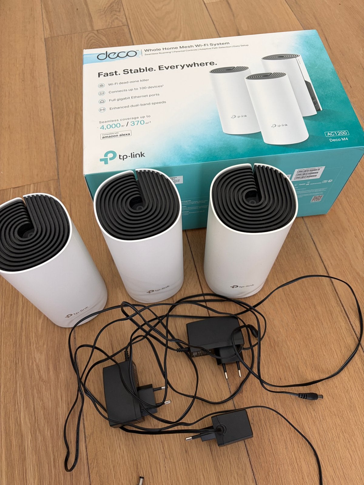 TP-Link Deco M4 3-pack - WiFi 5 | 1200 Mbps, Ophalen of Verzenden, Zo goed als nieuw