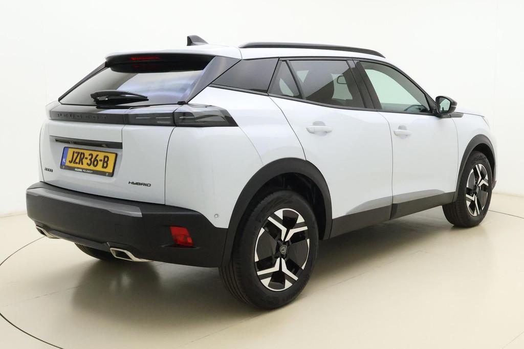 Peugeot 2008 1.2 Hybrid 145 Allure | Navigatie | Camera | Cl, Auto's, Peugeot, Euro 6, 1199 cc, Leder en Stof, Wit