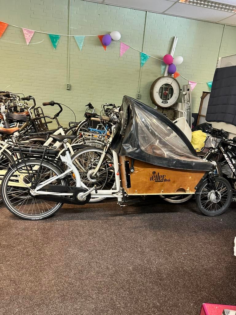 Elektrische Bakfiets €475, Ophalen of Verzenden, Zo goed als nieuw, 4 kinderen of meer