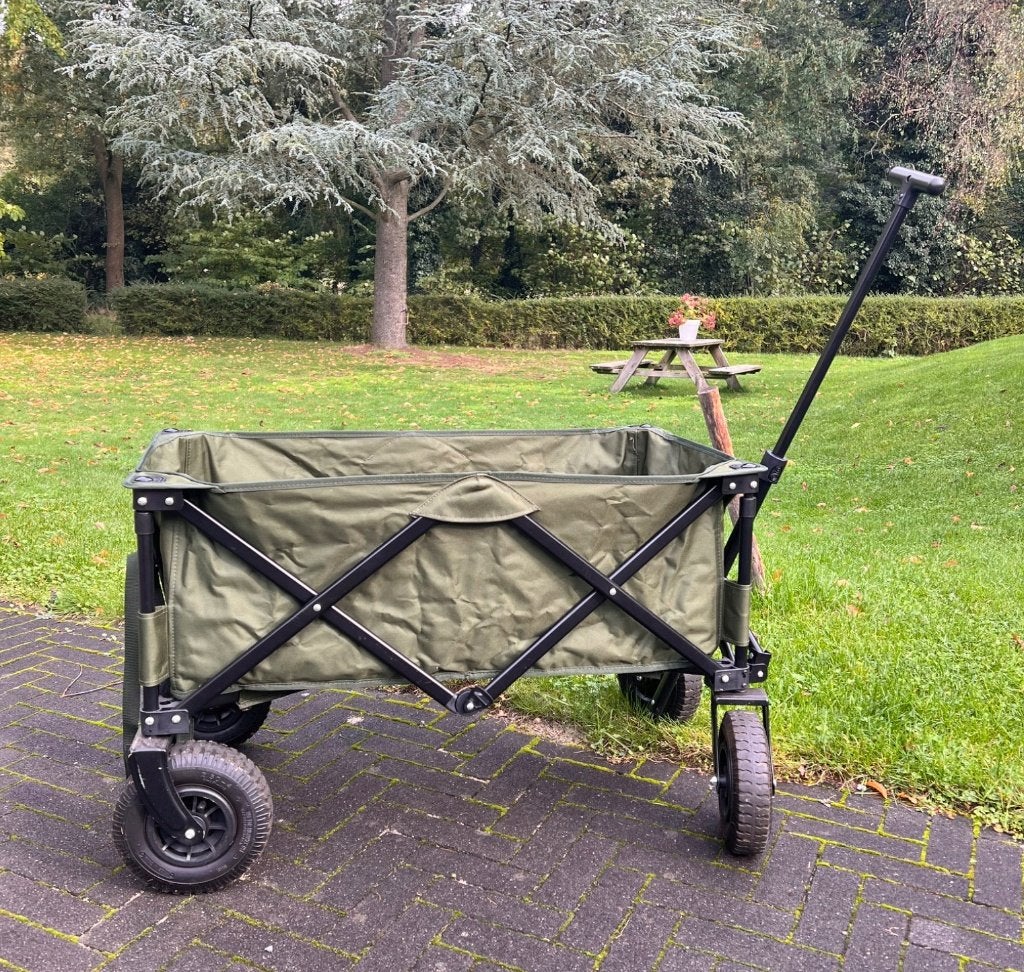 Campart bolderkar | Opvouwbaar | Luchtbanden | 70 kg, Ophalen, Opvouwbaar, Zo goed als nieuw