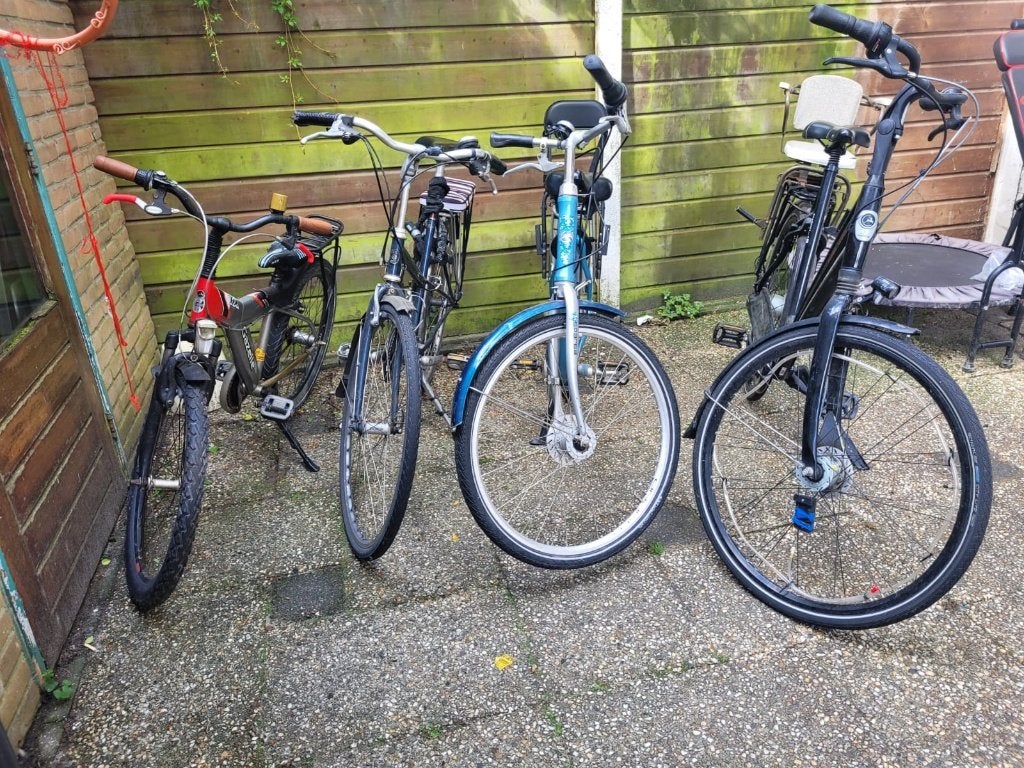 Verschillende fietsen met en zonder kinderzitje, Ophalen, Gebruikt, Overige merken