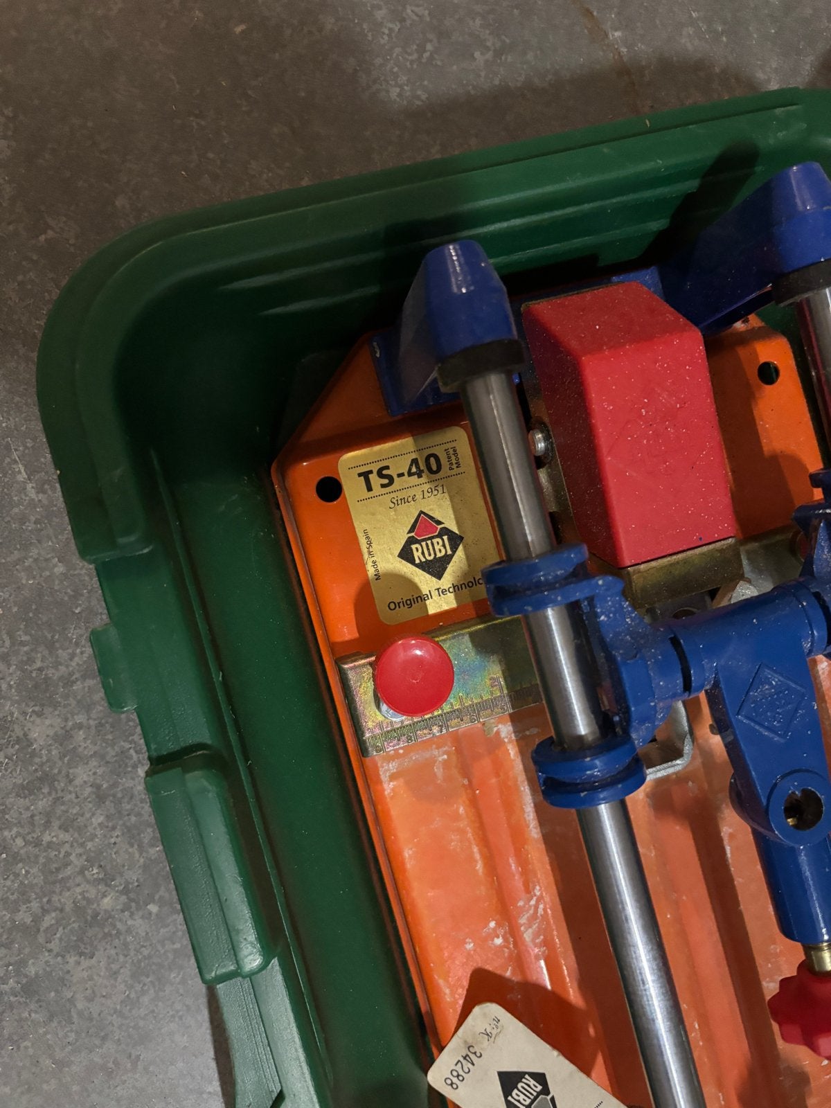 Rubi TS-40 Tegelsnijder - Gebruikt maar in goede staat, Doe-het-zelf en Verbouw, Gereedschap | Handgereedschap, Ophalen, Gebruikt