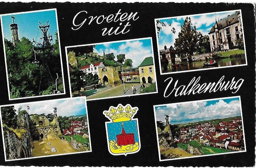 Sus613 gelopen oude ansichtkaart groeten uit valkenburg, Ophalen of Verzenden, 1980 tot heden, Gelopen, Limburg