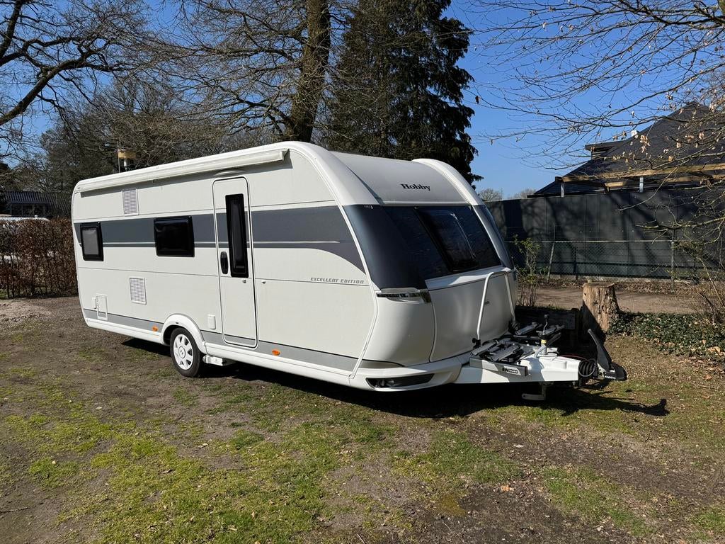 Hobby 545 KMF Excellent Edition, Caravans en Kamperen, Caravans, Mover, Rondzit, Hobby, Bedrijf