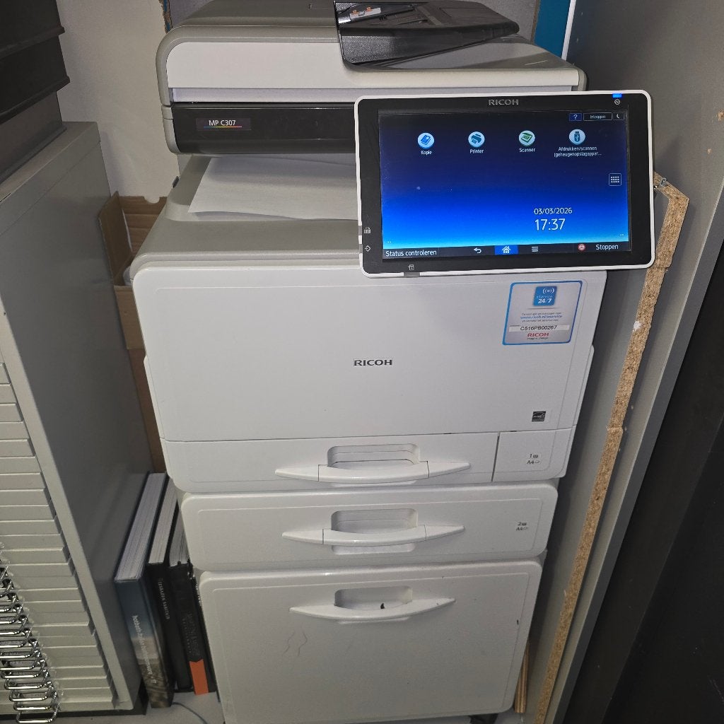 copieer apparaat - printer - scanner - Ricoh MP C 307, Computers en Software, Printers, Ophalen, All-in-one, Draadloos, Zo goed als nieuw