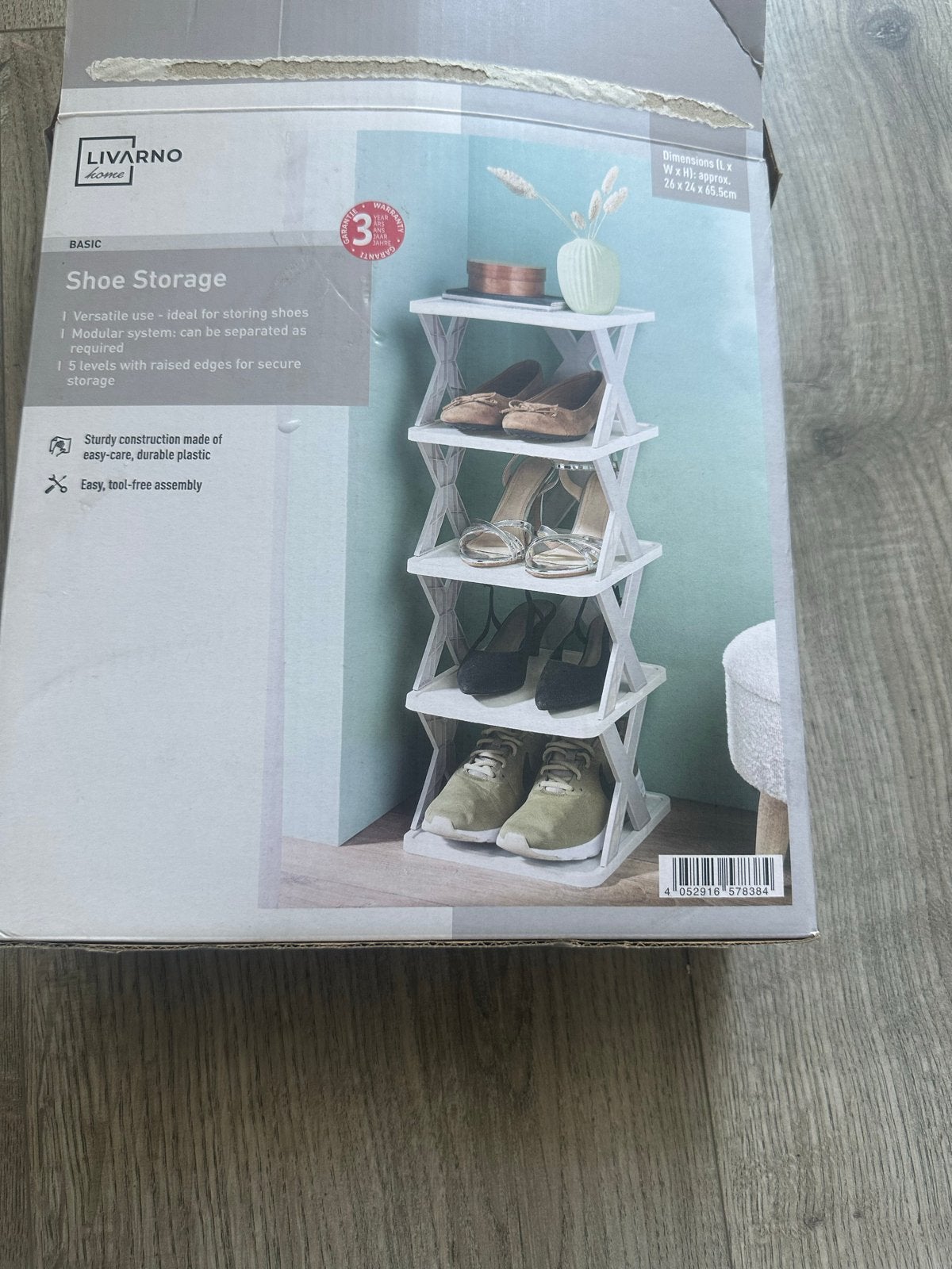 LIVARNO Home Schoenopberger - 5 niveaus, modulair, Ophalen, Zo goed als nieuw