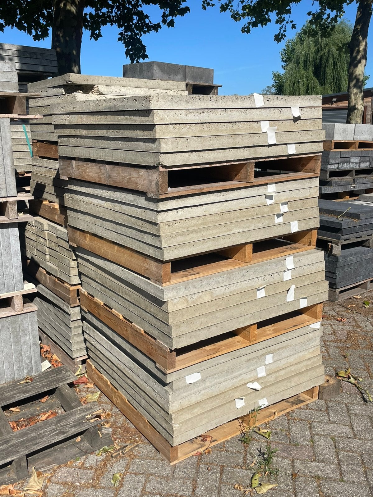 oud Hollandse tegels 100x100x5 cm Greige RESTPARTIJ, Tuin en Terras, Tegels en Klinkers, Ophalen, Nieuw, Beton, Terrastegels