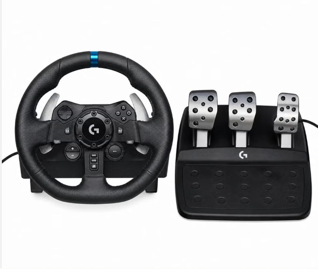 Logitech Racing Wheel + Pedalen voor PS4 & PS5, Spelcomputers en Games, Spelcomputers | Sony PlayStation Consoles | Accessoires
