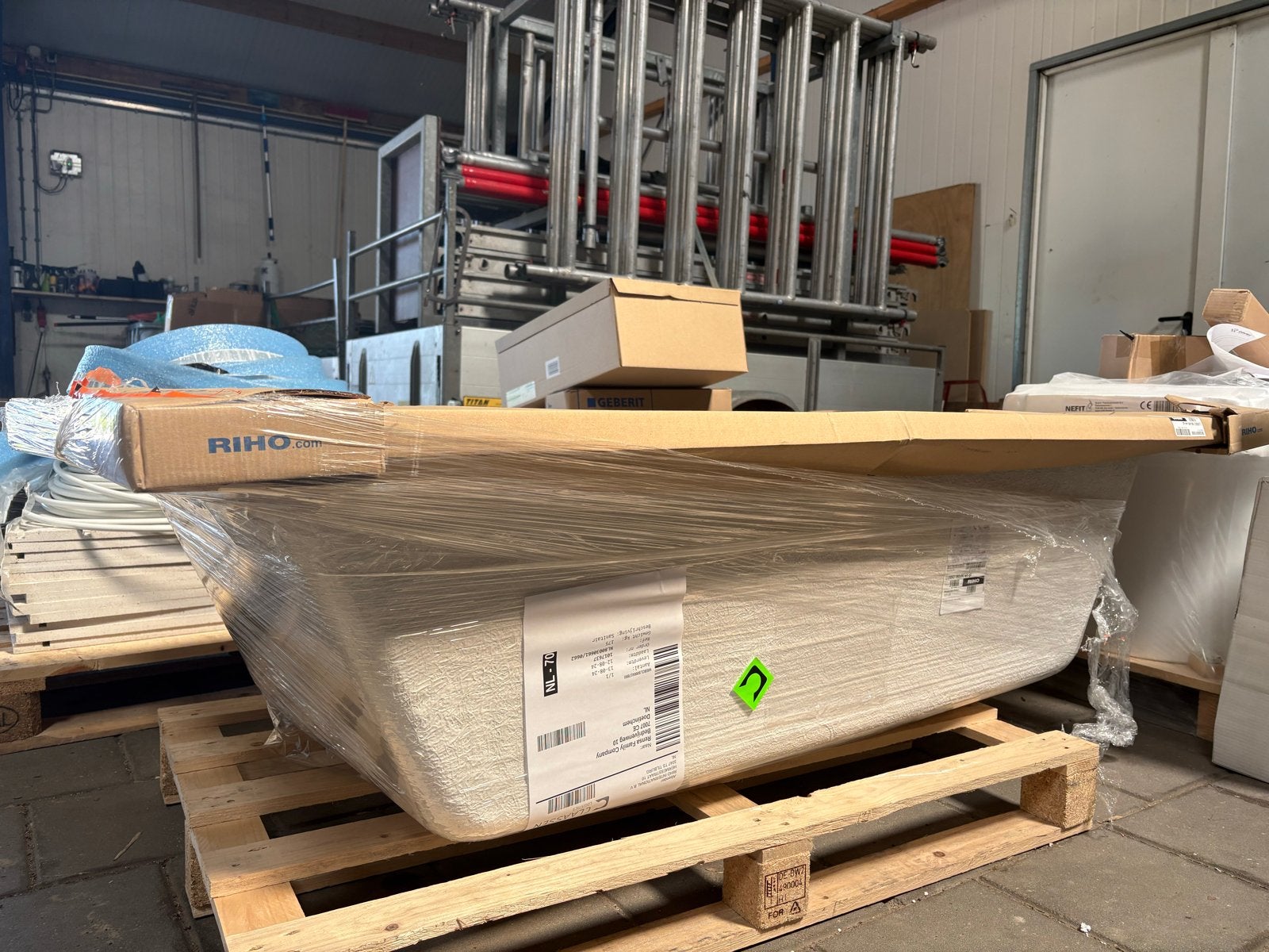 RIHO Lusso Bad 180x90 glanzend wit - Nieuw in doos, Ophalen, Nieuw, Bad