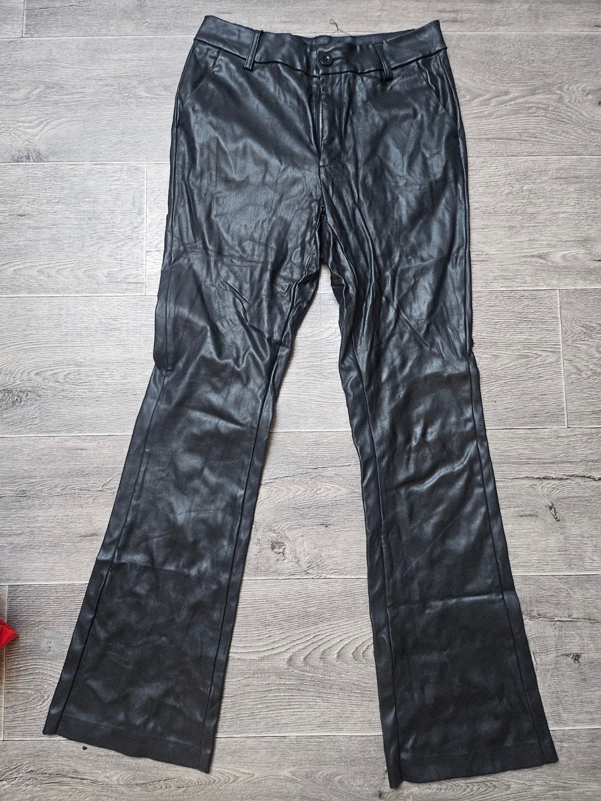 Seven Sisters Zwarte Faux Leren Broek Maat S, Seven Sisters, Zwart, Ophalen of Verzenden, Zo goed als nieuw