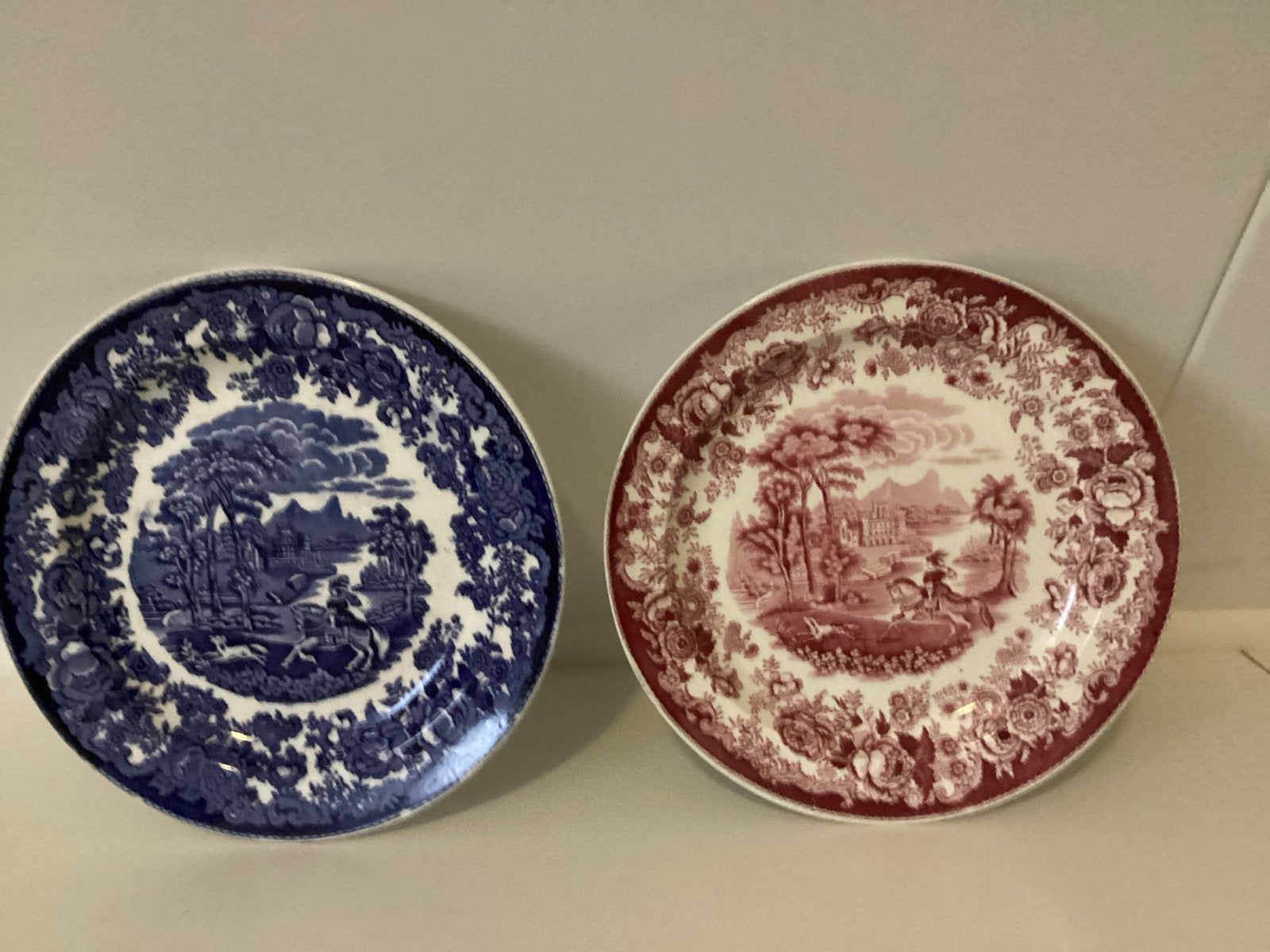 2 Antieke Borden Amazone P.R. Prize Medal 25 cm, Antiek en Kunst, Ophalen of Verzenden