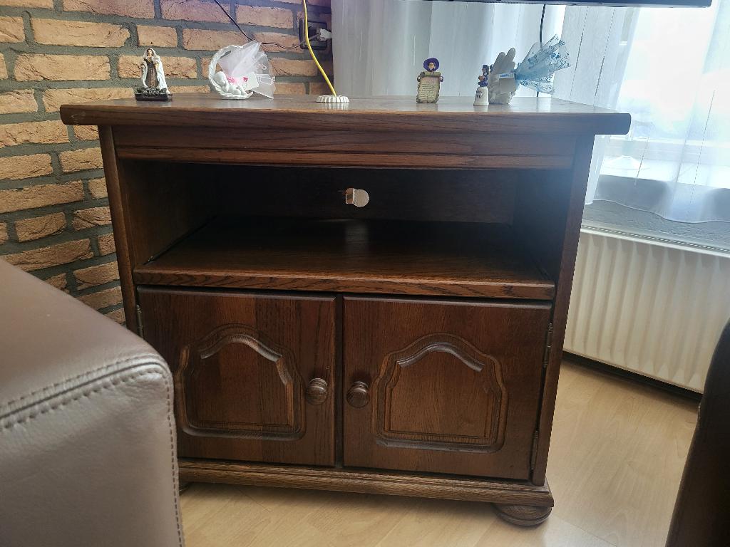 Te koop: tv kast eiken, Ophalen, Gebruikt, Eikenhout, 50 tot 100 cm