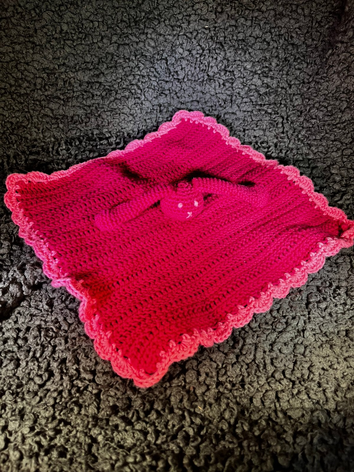 Roze knuffeldoekje, Ophalen of Verzenden, Zo goed als nieuw, Rammelaar