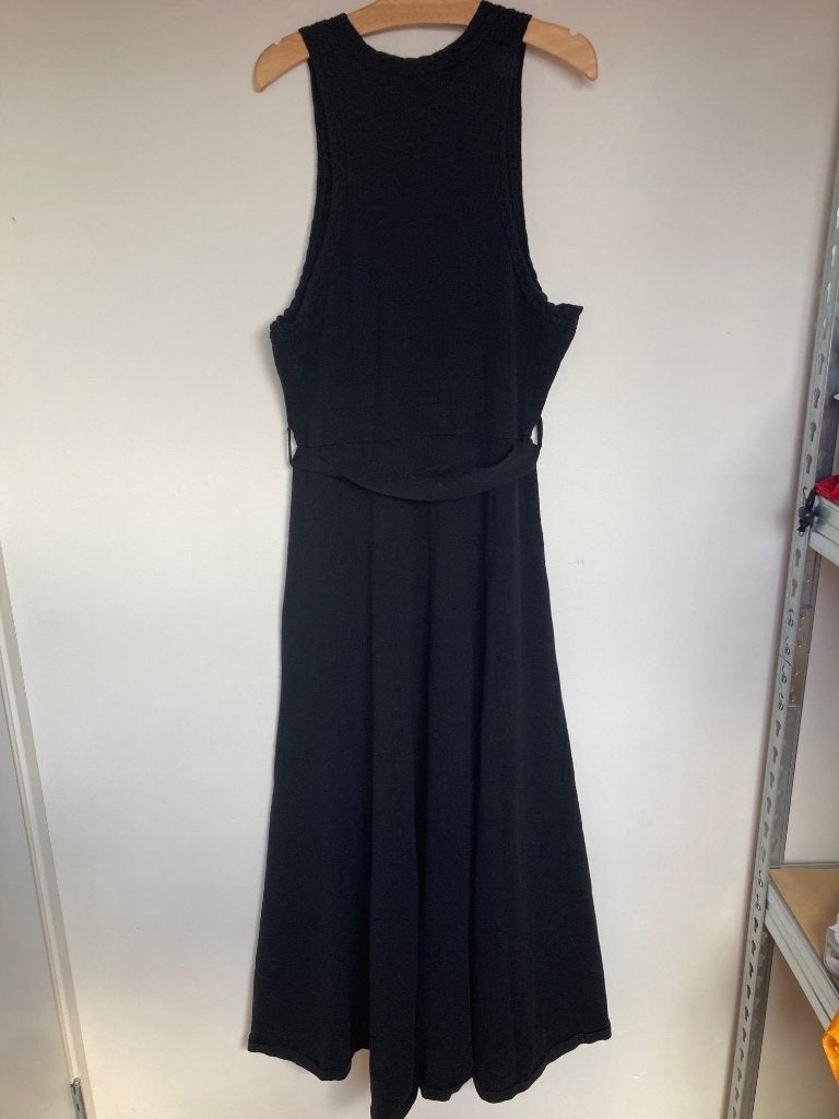 Joslin zwart gebreide jurk met ceintuur mouwloos maat XL, Zwart, Joslin, Ophalen of Verzenden, Zo goed als nieuw