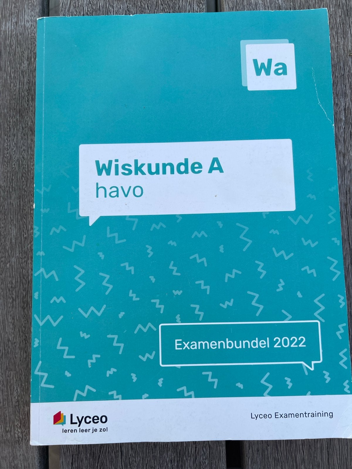 Examenbundel Wiskunde A havo 2022 - Lyceo Examentraining, Ophalen of Verzenden, Beta, Zo goed als nieuw, HBO