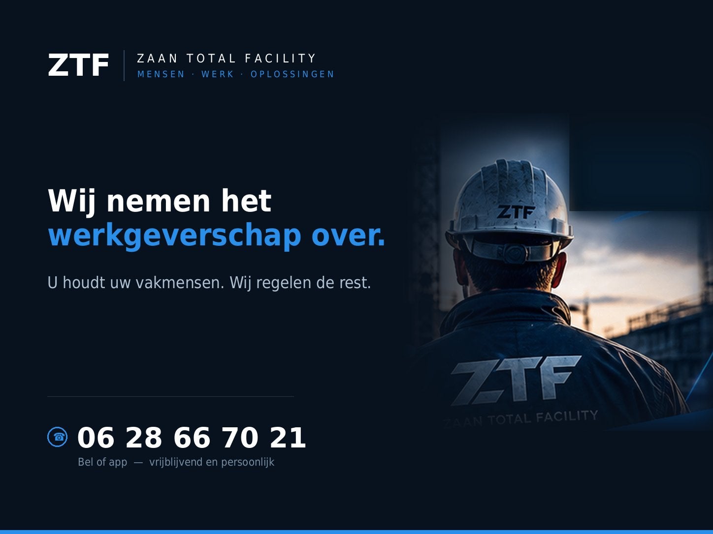 ZZP’ERS INZETTEN ZONDER DBA-ZORGEN? ZTF NEEMT ZE IN DIENST.