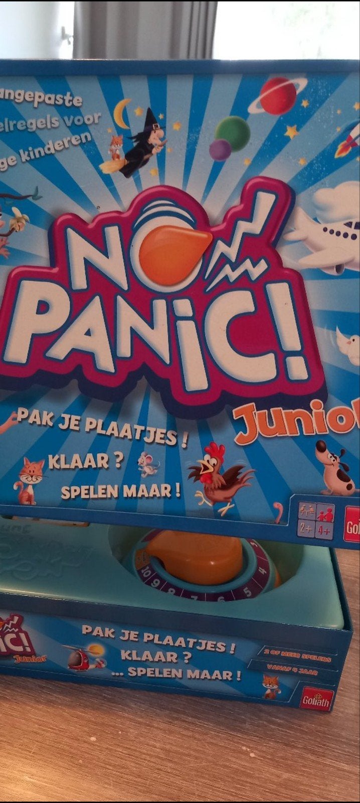 No Panic Junior - Leuk familiespel vanaf 4 jaar, Een of twee spelers, Ophalen of Verzenden, Gebruikt, Goliath