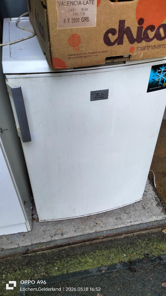 Vriezer tafelmodel AEG met plastic lades, Witgoed en Apparatuur, Vriezers en Diepvrieskisten, Gebruikt, Ophalen, Vrieskast, 85 tot 120 cm