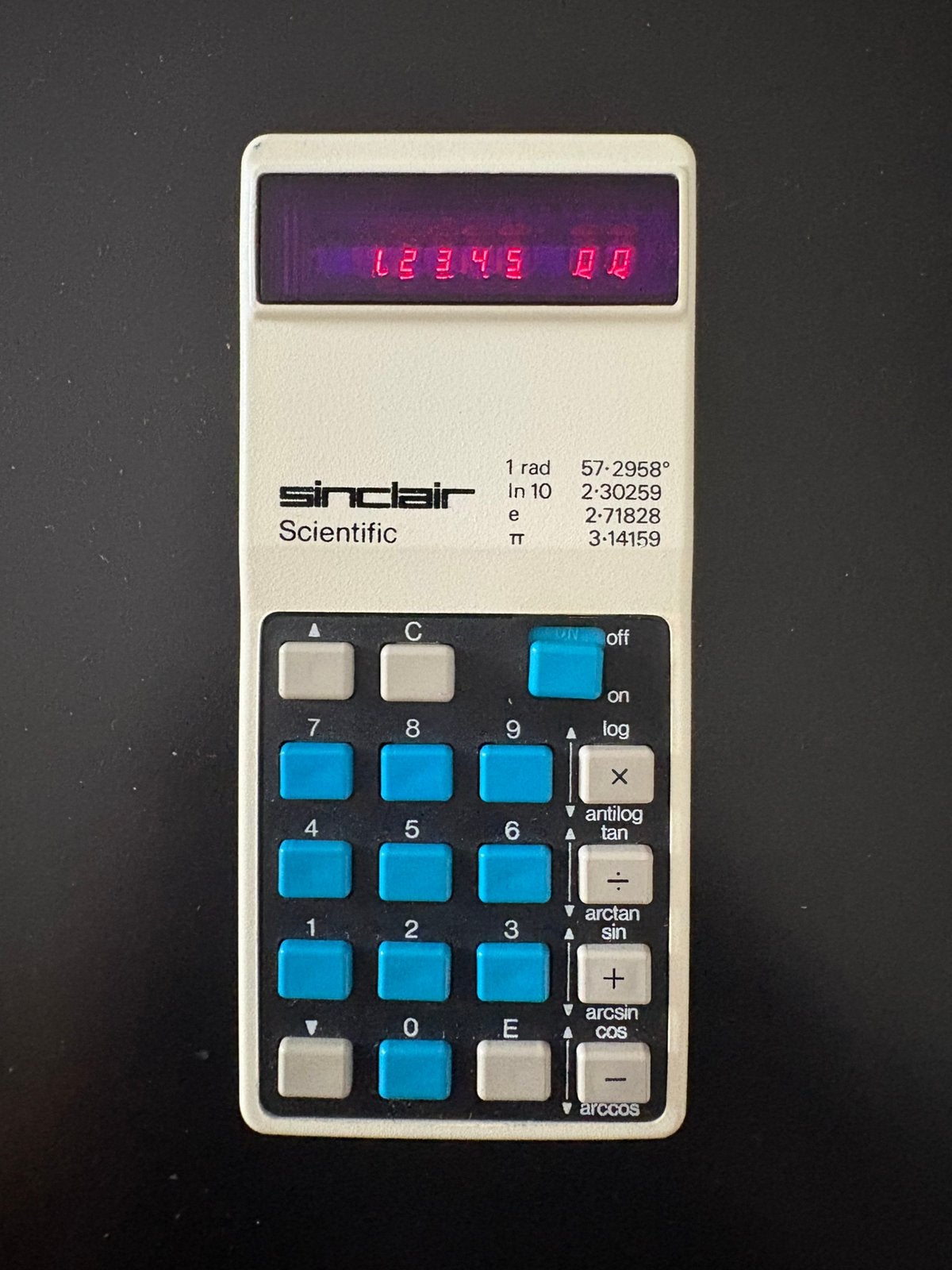 Vintage Sinclair Scientific Calculator 1974 - 1976, Verzenden, Gebruikt