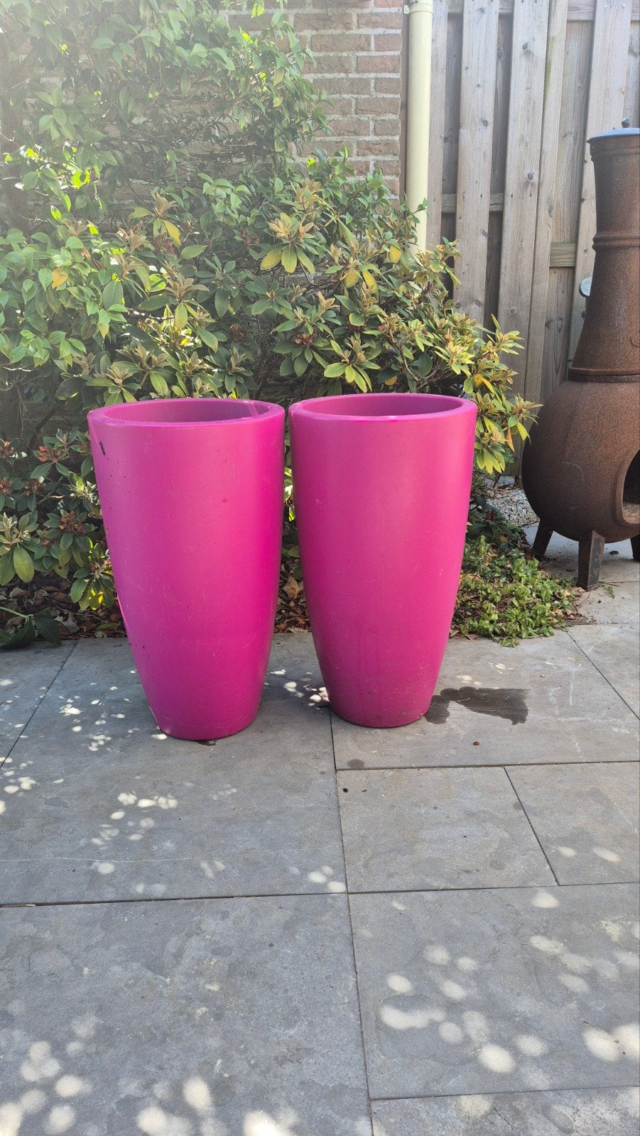 2 roze binnenpotten Elho kunnen ook voor buiten gebruikt, Kunststof, Rond, Ophalen of Verzenden, Binnen