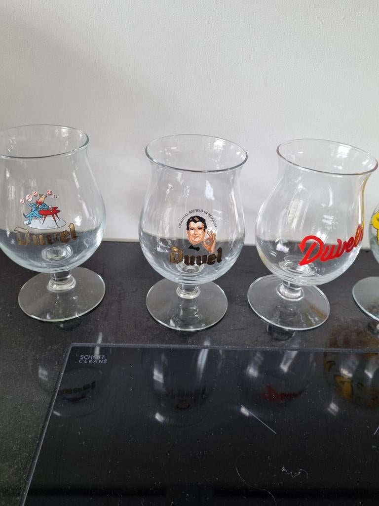 Duvel bierglazen, Verzamelen, Biermerken, Zo goed als nieuw, Glas of Glazen, Duvel, Ophalen of Verzenden