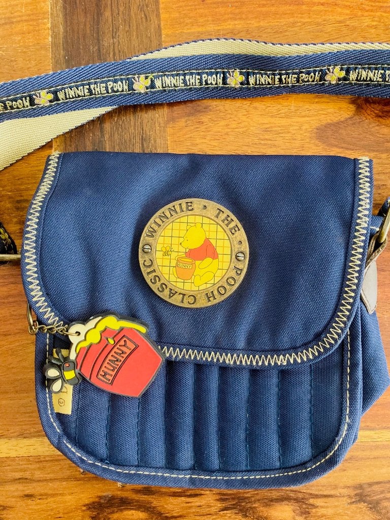 Winnie the Pooh tasje Disney, Ophalen of Verzenden, Zo goed als nieuw, Blauw, Schoudertasje