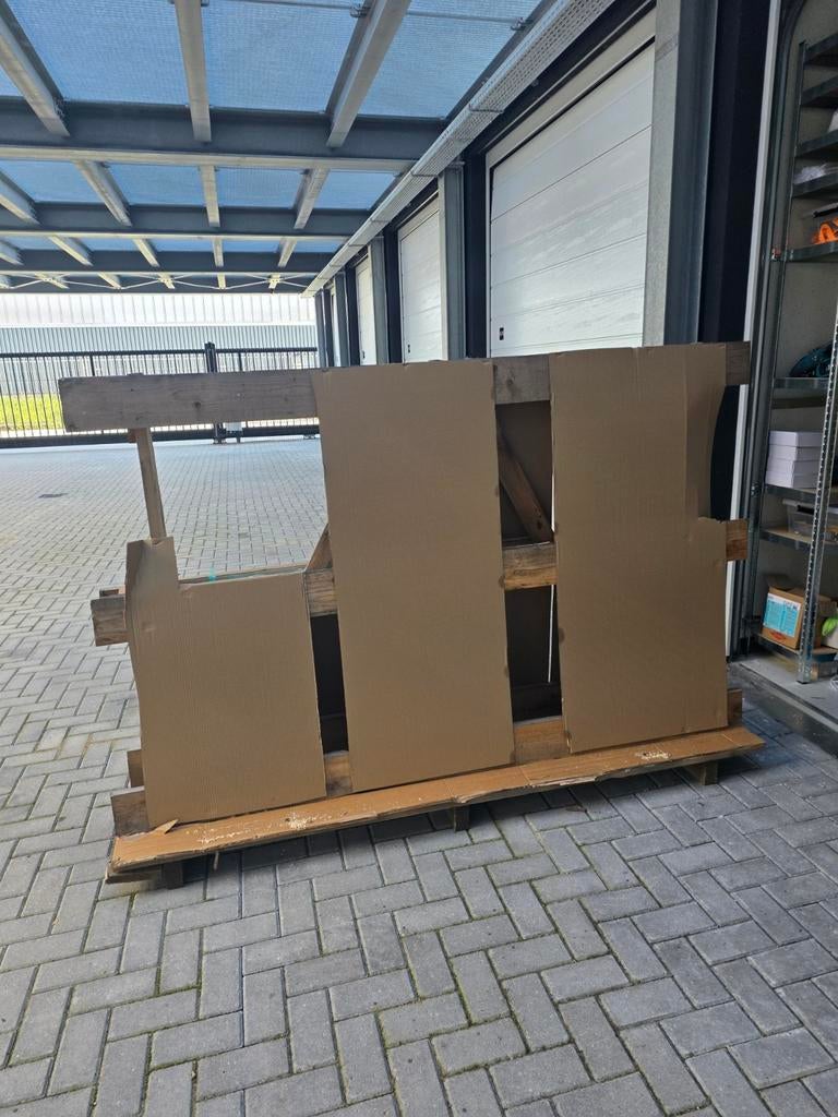 Houten bok/ glas pallet, Ophalen of Verzenden