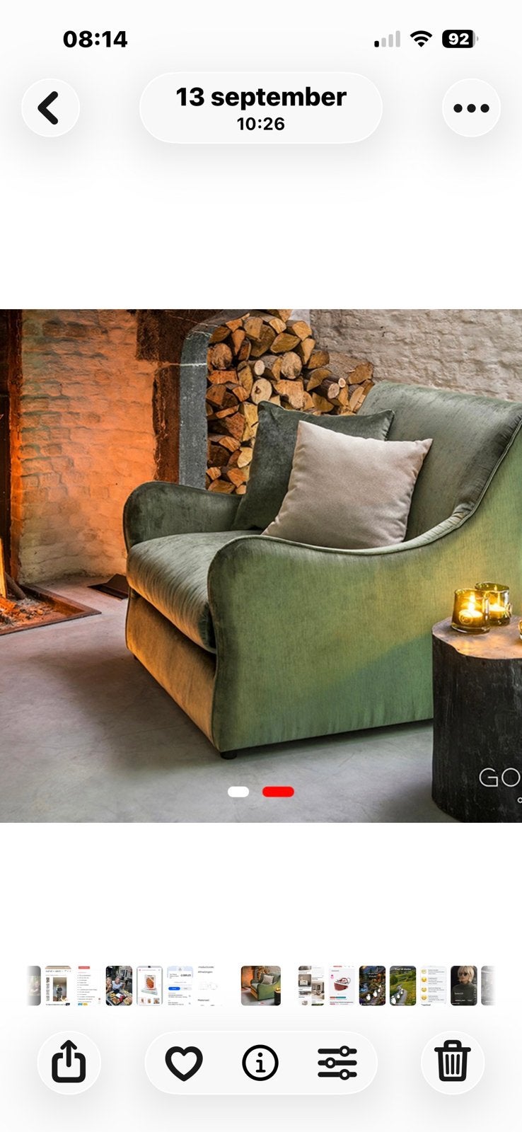 Gommaire Sofa/stoel Bernard 1-1,5 zit, Ophalen, Eenpersoons, 100 tot 125 cm, Zo goed als nieuw