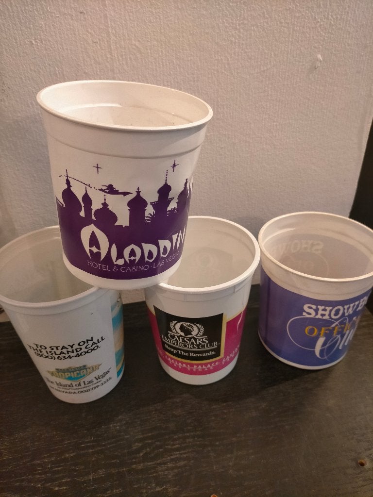 Oude Casino Coin Bekers uit las vegas ,jaren 90, Ophalen of Verzenden, Gebruikt