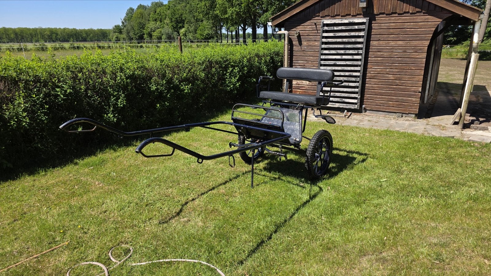 Warco Pico tweewieler menwagen / sulky geremd, Dieren en Toebehoren, Gebruikt, Sulky, Paard of Pony