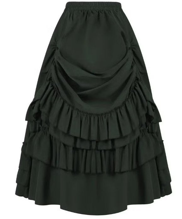 Prachtige vintage Victoriaanse rok in Steampunk stijl, Maat 38/40 (M), Zwart, Nieuw, Ophalen of Verzenden