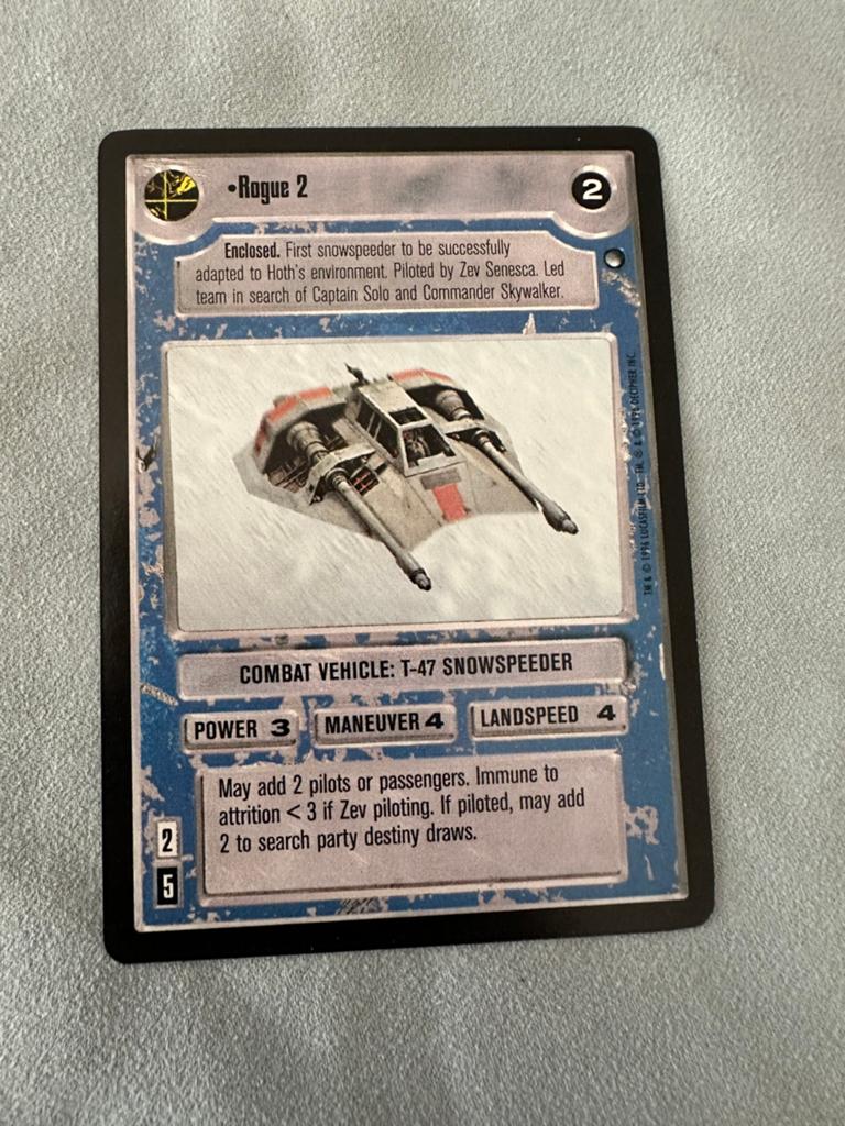 Decipher Star Wars Hoth ccg RARE BB unplayed rogue 2, Ophalen of Verzenden, Zo goed als nieuw