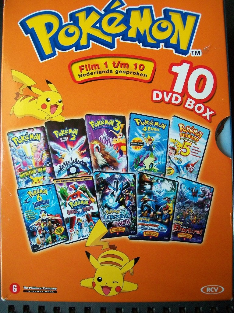 De Unieke POKEMON 10 MOVIE Box in zeer goede staat ., Tekenfilm, Verzenden, Nederlands, Nederlands